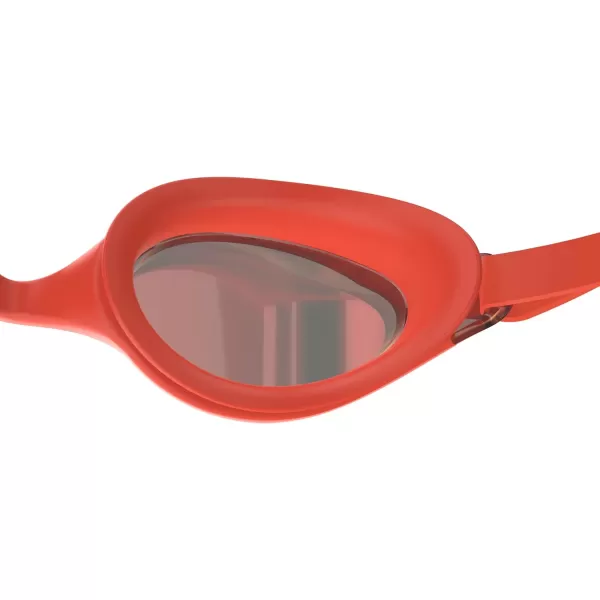 Speedo Unisexchild Swim Goggles Junior Hyper Flyer Ages 614Tlat Orange SteelCrimsonmirror