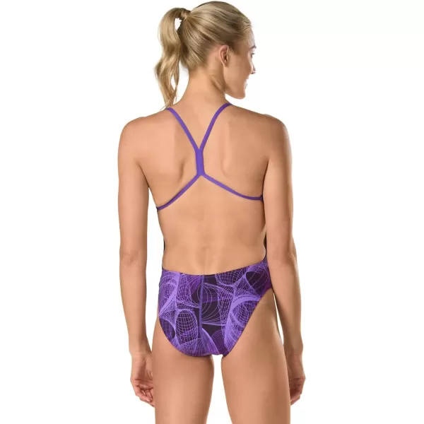 Speedo Womens Cyclone Strong Back Endurance one Piece SwimsuitSpeedo Purple