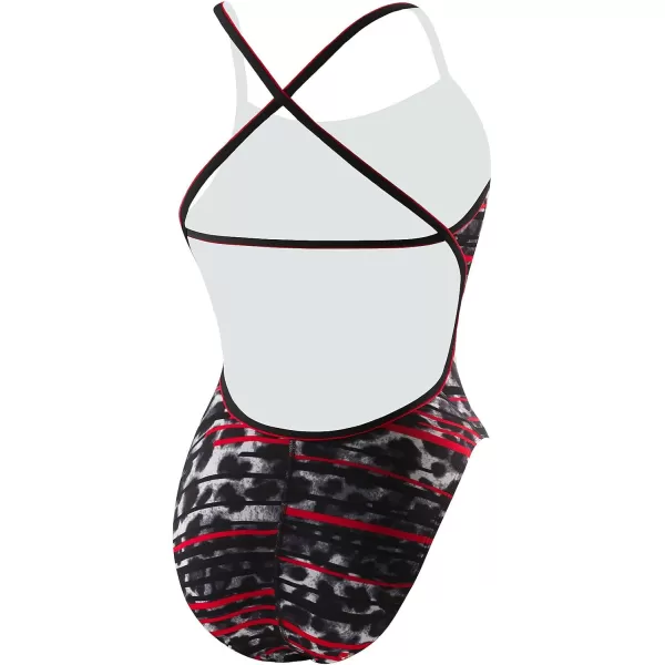 Speedo Womens Flow Control Cross Back Endurance one Piece SwimsuitGot You Speedo Red