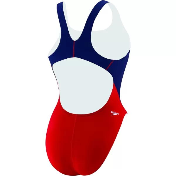 Speedo Womens Guard Swimsuit One PieceQuark Us Red