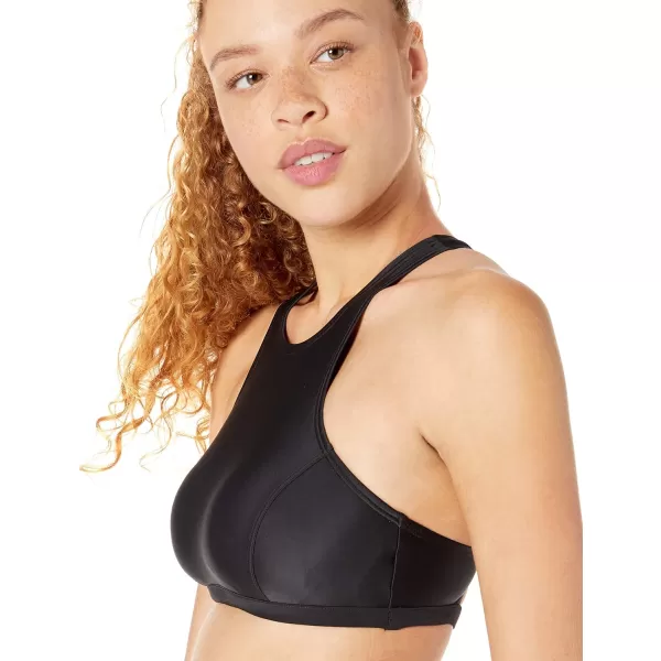 Speedo Womens High Neck Top Bikini Top black SmallSpeedo Black
