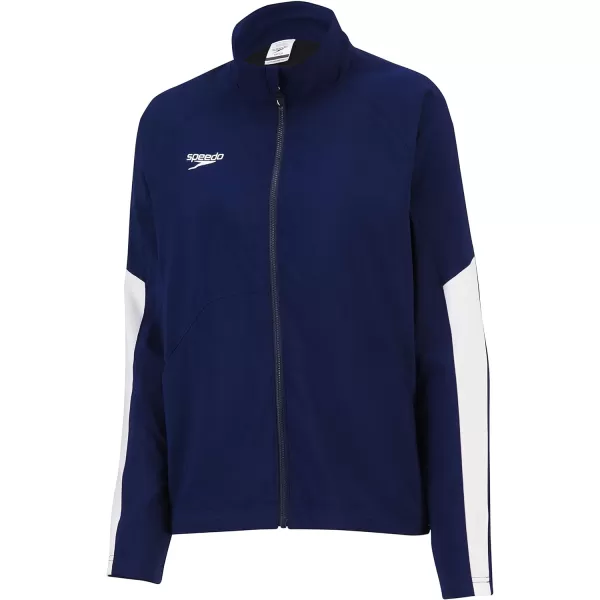 Speedo Womens Jacket Full Zip Tech Team Warm UpEdge Speedo Navy Jacket