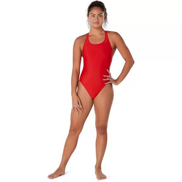 Speedo Womens Standard Swimsuit One Piece ProLT Super Pro Solid Adult ECO Team Red 28Speedo Womens Standard Swimsuit One Piece ProLT Super Pro Solid Adult ECO Team Red 28