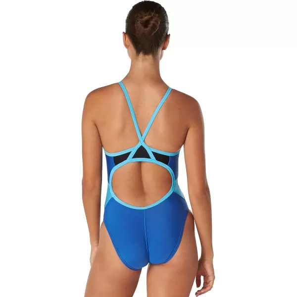 Speedo Womens Standard Swimsuit One Piece Prolt Flyback Solid Adult Colors ECO Splice Team Royal Blue 28Speedo Womens Standard Swimsuit One Piece Prolt Flyback Solid Adult Colors ECO Splice Team Royal Blue 28