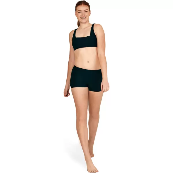 Speedo Womens Swimsuit Bikini Top Adjustable Square NeckSolid Speedo Black