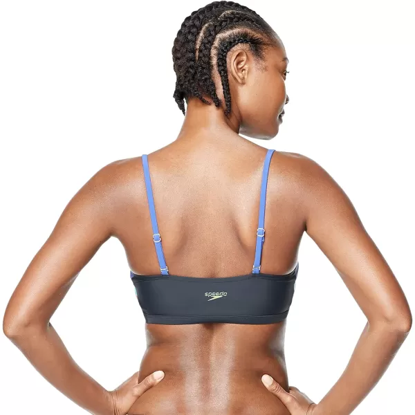 Speedo Womens Swimsuit Bikini Top Adjustable Square NeckSpeedo Black