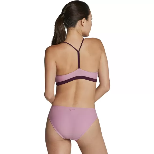 Speedo Womens Swimsuit Bottom Bikini Creora Highclo HipsterMauve Orchid