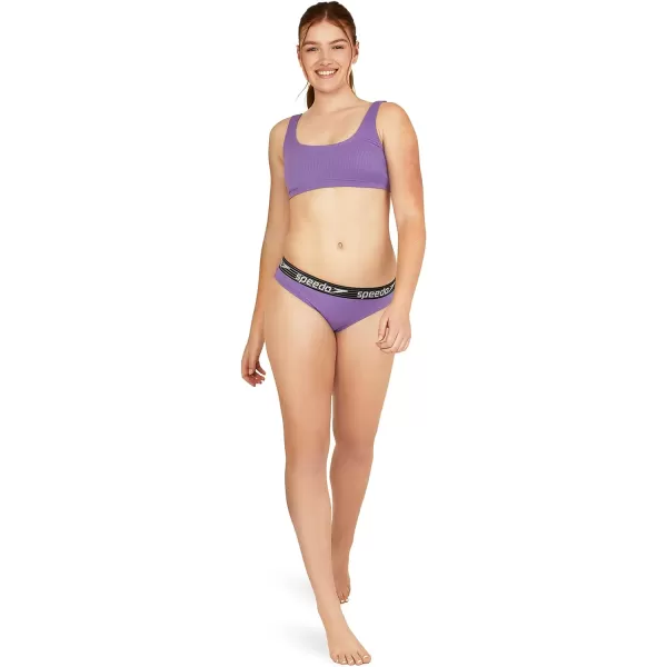 Speedo Womens Swimsuit Bottom Bikini Creora Highclo HipsterRib Fairy Wren