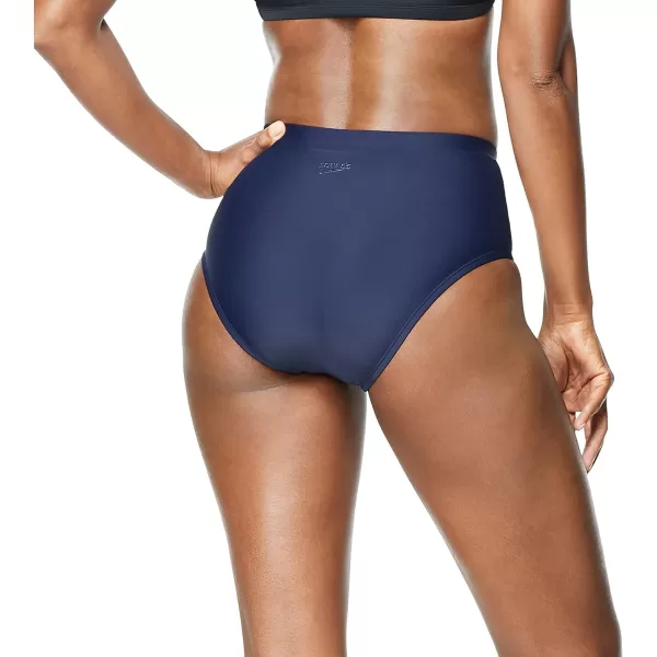 Speedo Womens Swimsuit Bottom Bikini High WaistPeacoat