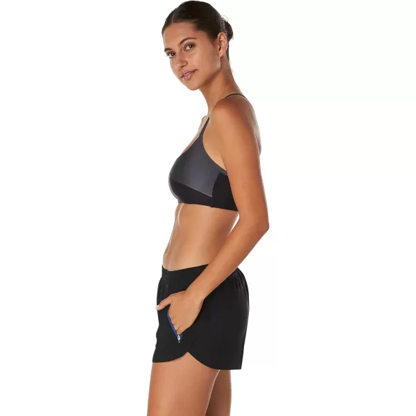 Speedo Womens Swimsuit Bottom Short Length BoardshortJet Black