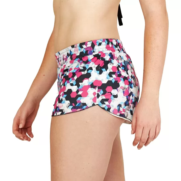 Speedo Womens Swimsuit Bottom Short Length BoardshortPrism Rose Violet