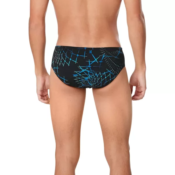 Speedo Womens Swimsuit Brief Endurance Printed Team ColorsGalactic Speedo Blue