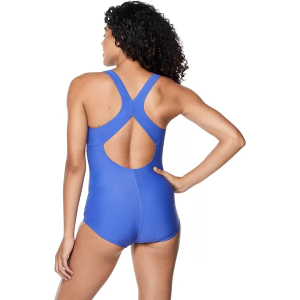 Speedo Womens Swimsuit One Piece Creora Highclo TouchbackRoyal Blue