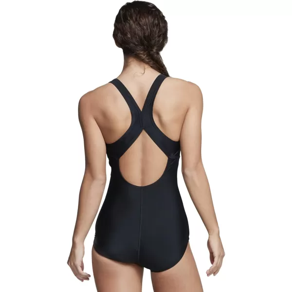 Speedo Womens Swimsuit One Piece Creora Highclo TouchbackSpeedo Black