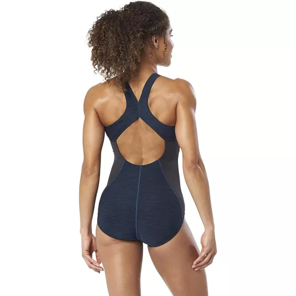 Speedo Womens Swimsuit One Piece Endurance TouchbackDiscontinuedBlue Lolite