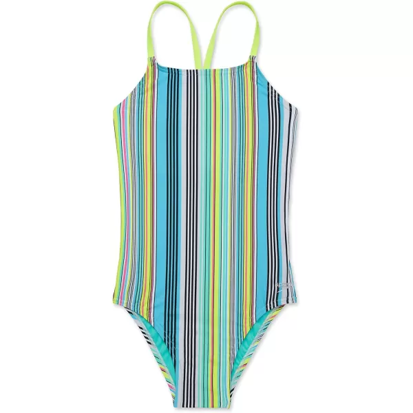 Speedo Womens Swimsuit One Piece Endurance Turnz Tie Back PrintedMulti