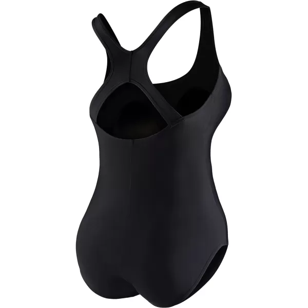 Speedo Womens Swimsuit One Piece Endurance Ultraback Solid Contemporary CutSpeedo Black