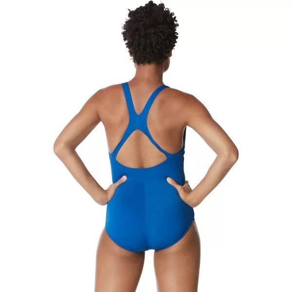 Speedo Womens Swimsuit One Piece Endurance Ultraback Solid Contemporary CutSpeedo Blue