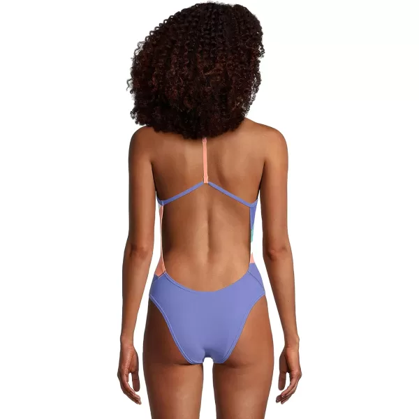 Speedo Womens Swimsuit One Piece Endurance YBackRadiating Baja Blue