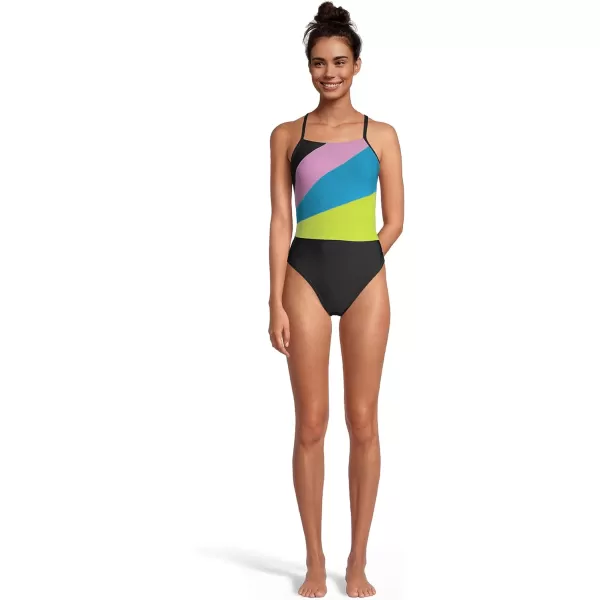 Speedo Womens Swimsuit One Piece Endurance YBackRadiating Blue Jewel