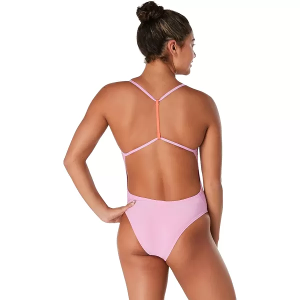 Speedo Womens Swimsuit One Piece Endurance YBackViolet Tulle