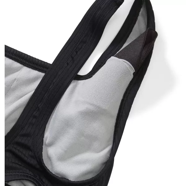 Speedo Womens Swimsuit One Piece Logo Back Strap Contemporary CutSpeedo Black
