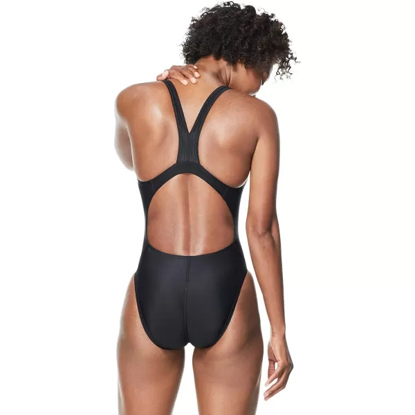 Speedo Womens Swimsuit One Piece Powerflex Super Pro Solid AdultNew Black