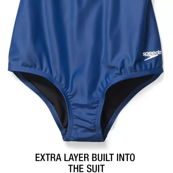 Speedo Womens Swimsuit One Piece Powerflex Ultraback SolidPotent Purple