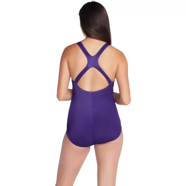 Speedo Womens Swimsuit One Piece Powerflex Ultraback SolidTie Dye Ombre Pink