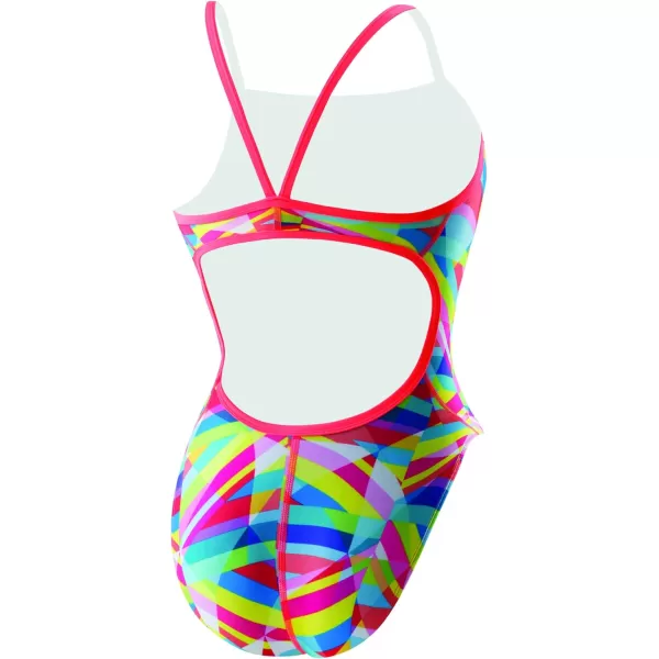 Speedo Womens Swimsuit One Piece ProLT Propel Back Printed  Manufacturer DiscontinuedBlueOrange