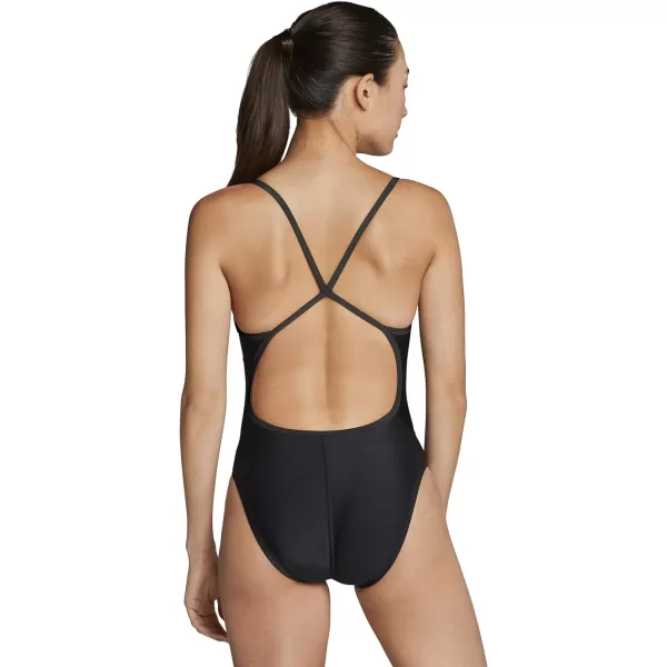 Speedo Womens Swimsuit One Piece Prolt Flipback PrintedGreyBlack