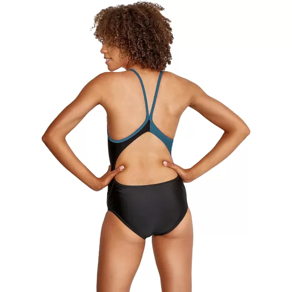 Speedo Womens Swimsuit One Piece Prolt Flyer BackBlock Ocean Depths