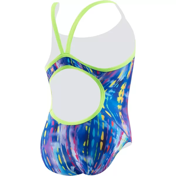 Speedo Womens Swimsuit One Piece Prolt Propel Back PrintedDiscontinuedBright Purple