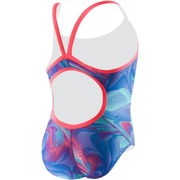 Speedo Womens Swimsuit One Piece Prolt Propel Back PrintedDiscontinuedLight Violet