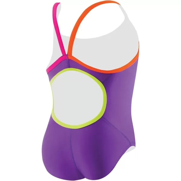 Speedo Womens Swimsuit One Piece Prolt Propel Back SolidDiscontinuedPower Purple
