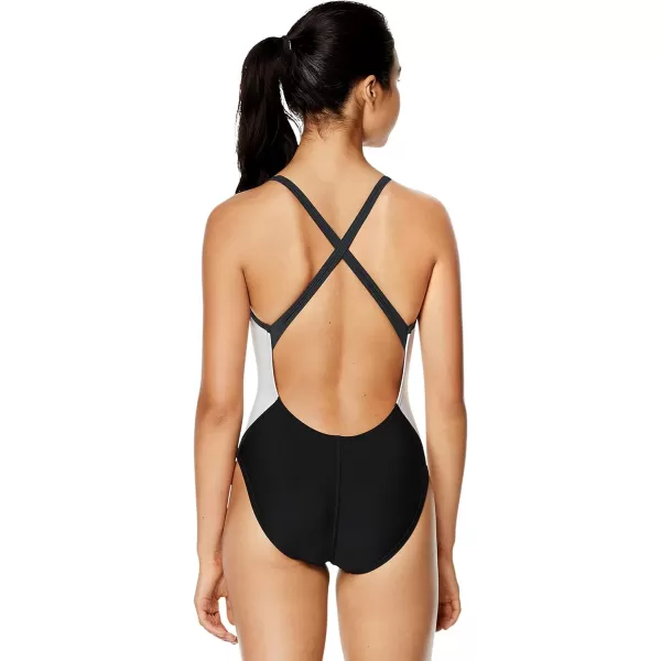 Speedo Womens Swimsuit One Piece Prolt Relay BackSpeedo Black Splice