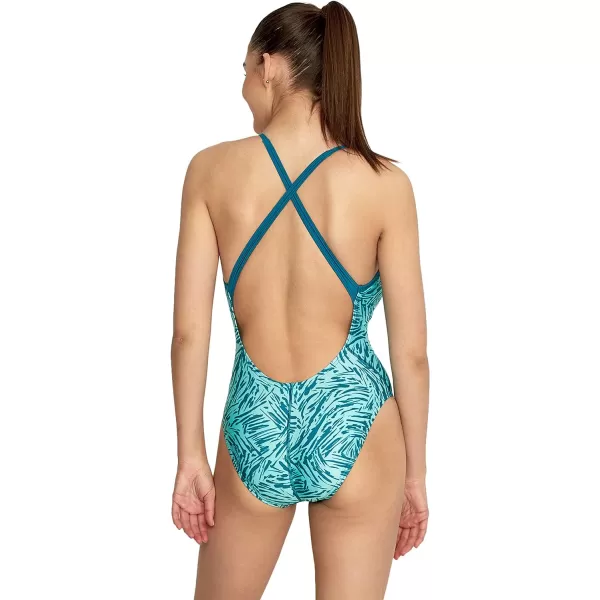 Speedo Womens Swimsuit One Piece Prolt Relay BackTiger Ocean Depths