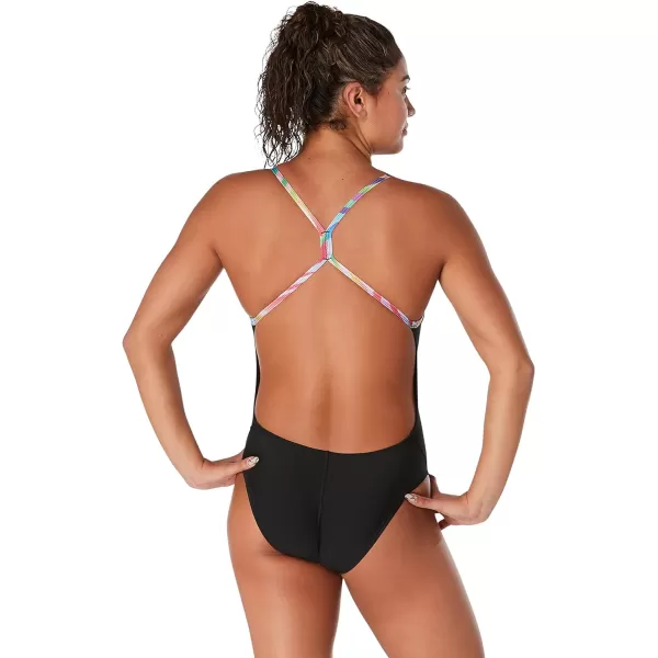 Speedo Womens Swimsuit Piece Endurance The One Solid Team ColorsPride Anthracite