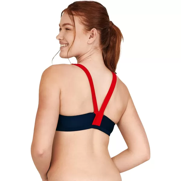 Speedo Womens Swimsuit Quantum Bikini TopRedWhiteBlue