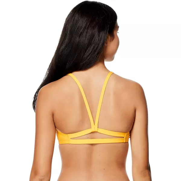 Speedo Womens Swimsuit Top Bikini Endurance Strappy Back DemiLemon Chrome