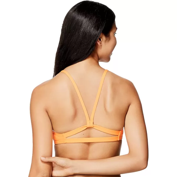 Speedo Womens Swimsuit Top Bikini Endurance Strappy Back DemiOrange Pop