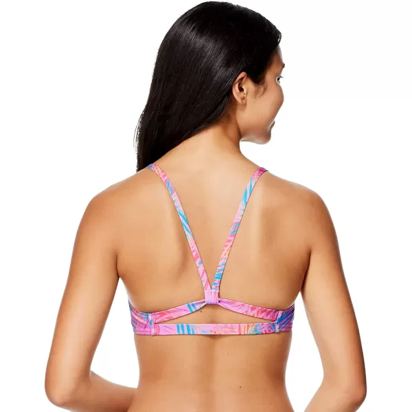 Speedo Womens Swimsuit Top Bikini Endurance Strappy Back DemiThrowing Shade