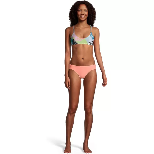 Speedo Womens Swimsuit Top Bikini Endurance Tie Back DemiSpeedo Black Floral