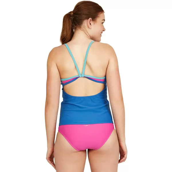 Speedo Womens Swimsuit Top Tankini Scoop NeckBright Cobalt