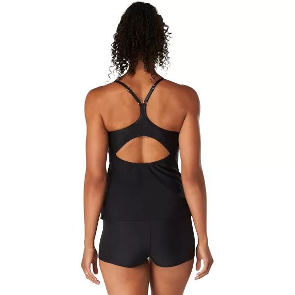 Speedo Womens Swimsuit Top Tankini Scoop NeckSheen Speedo Black