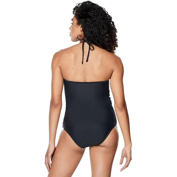 Speedo Womens Swimsuit Top Tankini VNeck HalterSpeedo Black