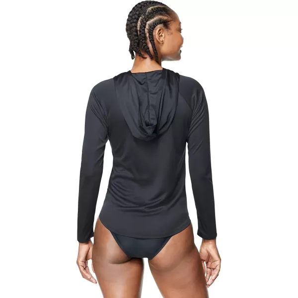 Speedo Womens Uv Cover Up Long Sleeve Hoodie JacketNew Speedo Black