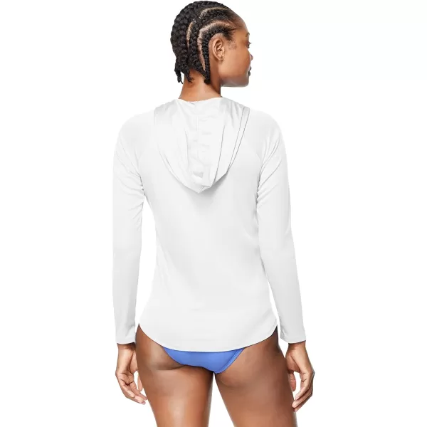 Speedo Womens Uv Cover Up Long Sleeve Hoodie JacketWhite