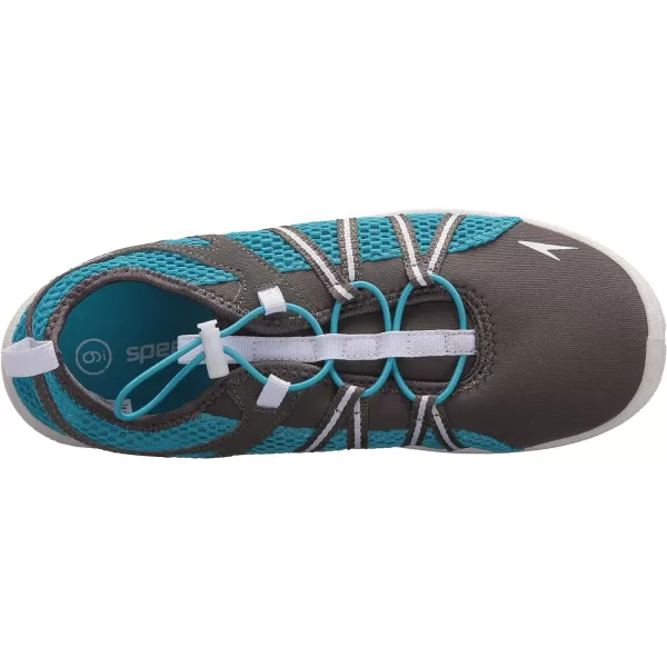 Speedo Womens Water Shoe Seaside Lace Up AthleticDark Gull GreyWhite