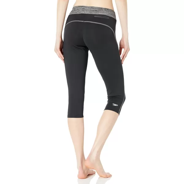Speedo Womens Yoga Pants Capri LengthSpeedo Black